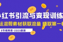 2023小红书引流与变现训练营：搬运混剪素材获取流量 赚取第一桶金 - AI 智能探索网-AI 智能探索网