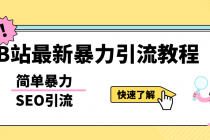 b站最新引流方法，暴力SEO引流玩法，一天可以量产几百个视频 - AI 智能探索网-AI 智能探索网