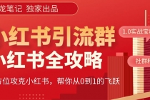 【白龙笔记】价值980元的《小红书运营和引流课》，日引100高质量粉 - AI 智能探索网-AI 智能探索网