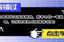 11招带你玩转自媒体，新手小白一看就会，让你快速抢占自媒体流量！ - AI 智能探索网-AI 智能探索网