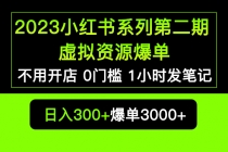 2023小红书系列第二期 虚拟资源私域变现爆单，不用开店简单暴利0门槛发笔记 - AI 智能探索网-AI 智能探索网