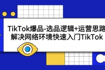 TikTok爆品-选品逻辑+运营思路：解决网络环境快速入门TikTok - AI 智能探索网-AI 智能探索网