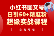 小红书图文号日引50+精准流量，超级实战的小红书引流课，非常适合新手 - AI 智能探索网-AI 智能探索网