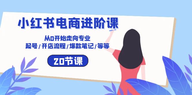 小红书电商进阶课：从0开始走向专业 起号/开店流程/爆款笔记/等等 - AI 智能探索网-AI 智能探索网