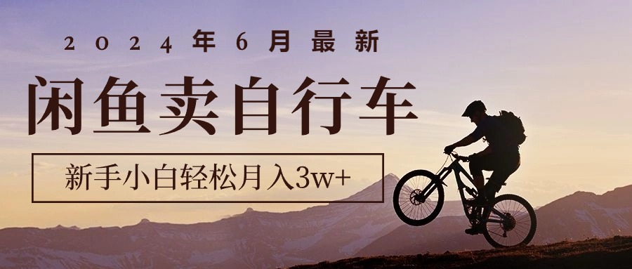 2024年6月最新闲鱼卖自行车，新手小白轻松月入3w+项目 - AI 智能探索网-AI 智能探索网