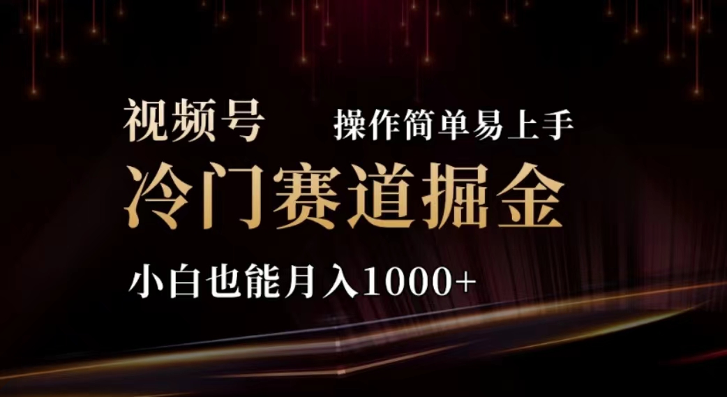 2024视频号冷门赛道掘金，操作简单轻松上手，小白也能月入1000+ - AI 智能探索网-AI 智能探索网