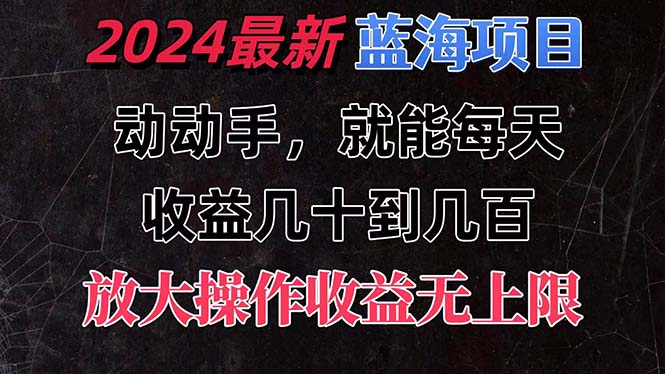 有手就行的2024全新蓝海项目，每天1小时收益几十到几百，可放大操作收… - AI 智能探索网-AI 智能探索网