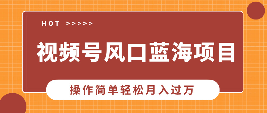 视频号风口蓝海项目，中老年人的流量密码，操作简单轻松月入过万 - AI 智能探索网-AI 智能探索网